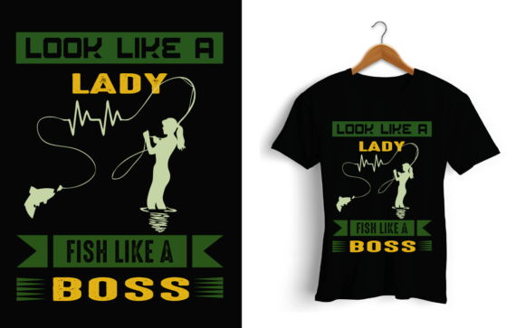 Amazing Fishing Typography for T-Shirt