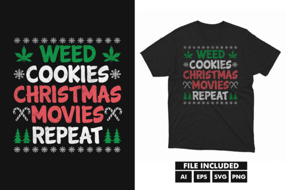 Cannabis Weed T-Shirt Vector SVG File