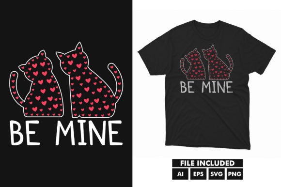Cat Paw Valentine Day Heart SVG T-Shirt