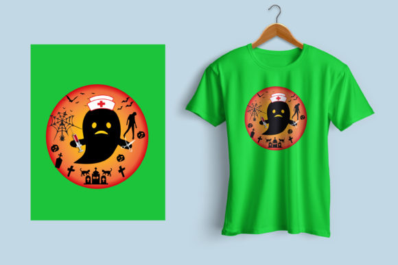 Halloween Nurse T-Shirt Design Templates