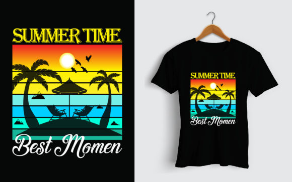 Summer Time Best Moment T-Shirt Design