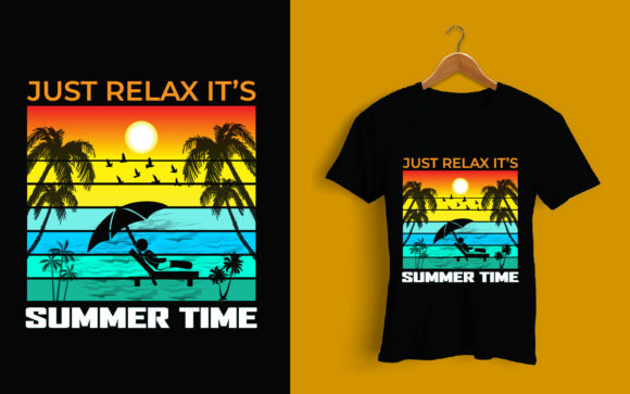 SUMMER TIME JUST RELAX-T-Shirt Design