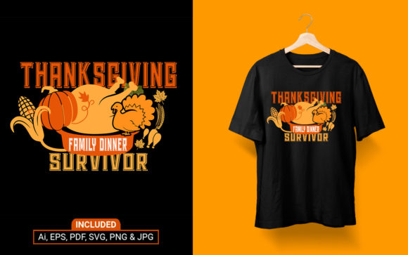 Thanksgiving Family Dinner T-Shirt SVG