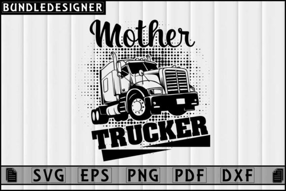 Trucker T Shirt Sublimation, Trucker Svg