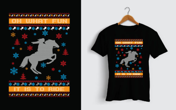 Ugly Christmas Sweater T-Shirt Design